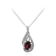 Collier en argent et Grenat Rhodolite