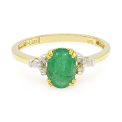 Bague en argent et Emeraude de Bahia