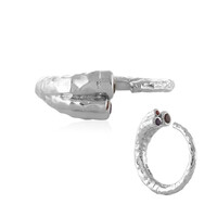 Bague en argent et Grenat d'Inde