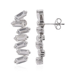 Boucles d'oreilles en argent et Topaze blanche
