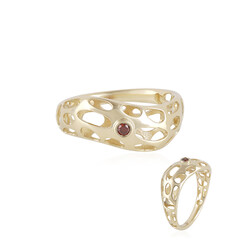 Bague en or et Diamant rouge I1 (Ornaments by de Melo)