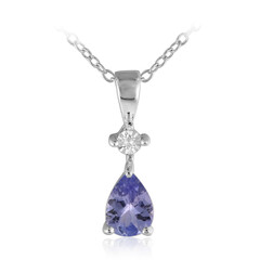 Collier en argent et Tanzanite