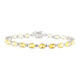 Bracelet en argent et Citrine