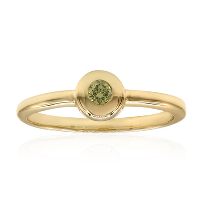 Bague en or et Diamant VS1 jaune (Annette)