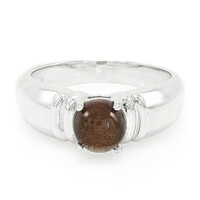 Bague pour homme en argent et Scapolite œil-de-chat