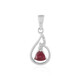 Pendentif en argent et Rubis de Madagascar