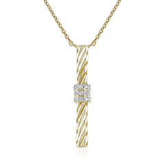 Collier en or et Zircon (Ornaments by de Melo)