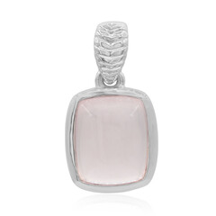Pendentif en argent et Quartz rose