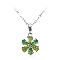 Collier en argent et Péridot de Birmanie
