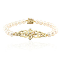 Bracelet en argent et Perle blanche de culture d'eau douce