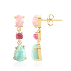 Boucles d'oreilles en argent et Amazonite