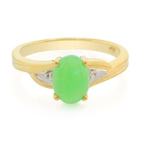 Bague en argent et Chrysoprase impériale