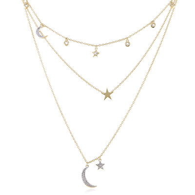 Collier en argent et Topaze blanche (M de Luca)