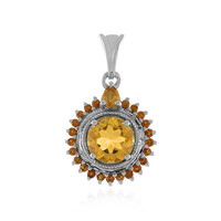 Pendentif en argent et Citrine