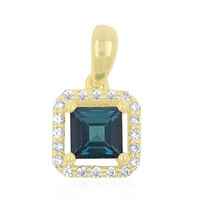Pendentif en or et Indicolite du Brésil