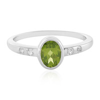 Bague en argent et Péridot