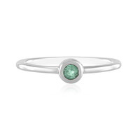 Bague en argent et Emeraude de Colombie
