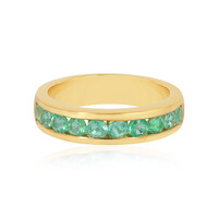 Bague en argent et Emeraude de Russie
