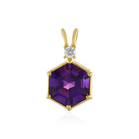 Pendentif en argent et Améthyste de Sibérie