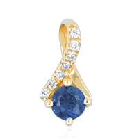 Pendentif en or et Saphir bleu