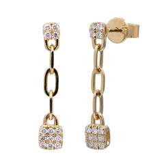 Boucles d'oreilles en or et Diamant I1 (H) (CIRARI)