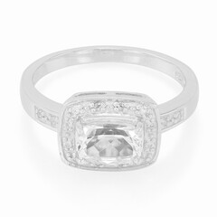 Bague en argent et Goshénite