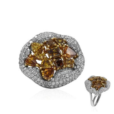 Bague en or et Diamant orange SI2 (CIRARI)