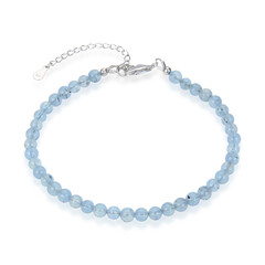 Bracelet en argent et Aigue-marine