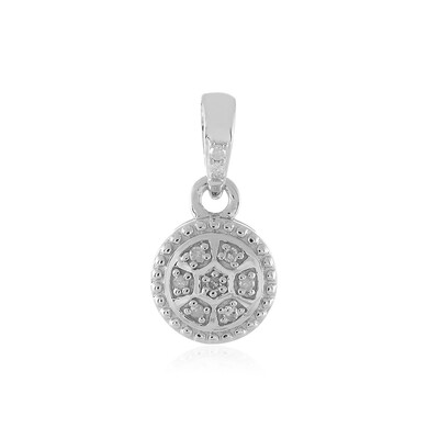 Pendentif en argent et Diamant I1 couleur (I)