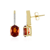 Boucles d'oreilles en argent et Citrine Madère