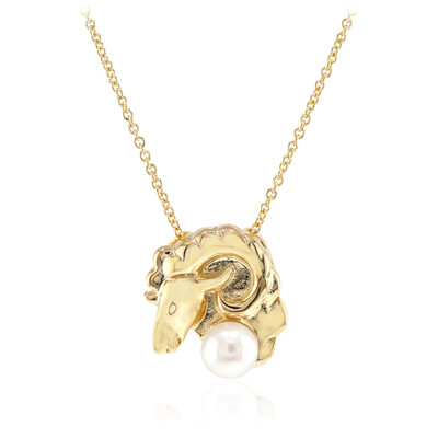 Collier en argent et Perle blanche de culture d'eau douce