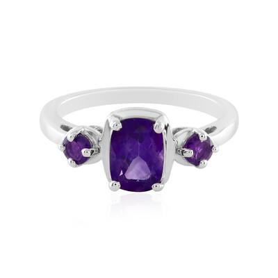 Bague en argent et Améthyste
