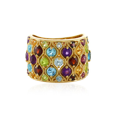 Bague en argent et Topaze bleu Suisse