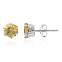 Boucles d'oreilles en argent et Citrine