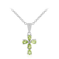 Collier en argent et Péridot de Birmanie