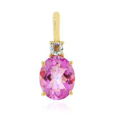 Pendentif en argent et Topaze jubilaire