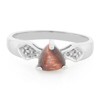 Bague en argent et Œil-de-tigre rouge