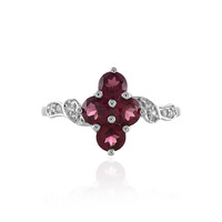 Bague en argent et Grenat Rhodolite