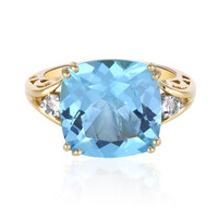 Bague en argent et Topaze bleu ciel