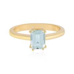 Bague en argent et Aigue-marine
