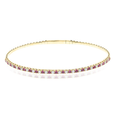 Bracelet en or et Rubis AAA du Mozambique (CIRARI)