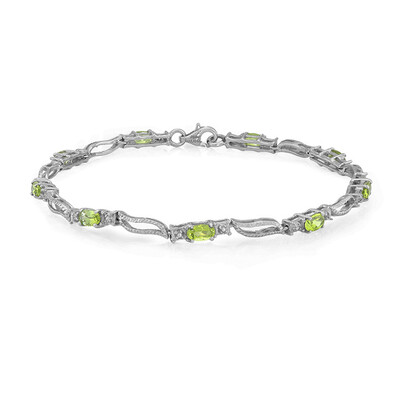 Bracelet en argent et Tourmaline Paraïba