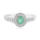 Bague en argent et Emeraude de Russie