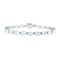 Bracelet en argent et Topaze bleu ciel