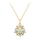 Collier en argent et Topaze bleu ciel