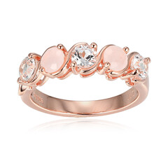Bague en argent et Quartz rose