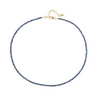 Collier en argent et Saphir bleu
