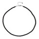 Collier en argent et Spinelle noir