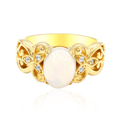 Bague en argent et Opale Welo