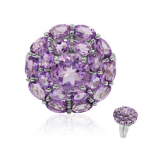 Bague en argent et Améthyste